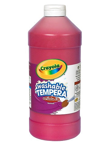 Crayola@ Artista II Washable Tempera Paint 32 oz. Red