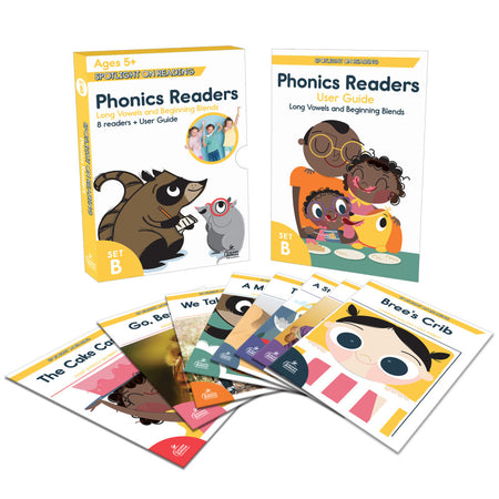 Spotlight on Reading Phonics Readers, Set B, 8 Books