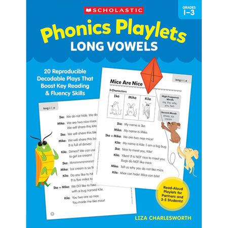 Phonics Playlets: Long Vowels Activity Book