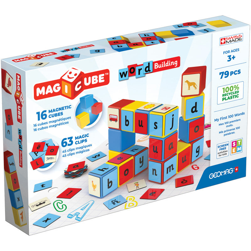 Magicube&trade; Word Building Set, Recycled, 79 Pieces