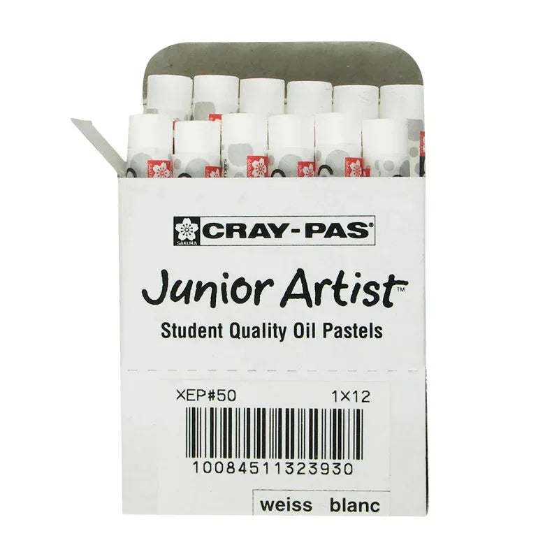 Cray-Pas Junior Artist Oil Pastels, White, 12-Pack