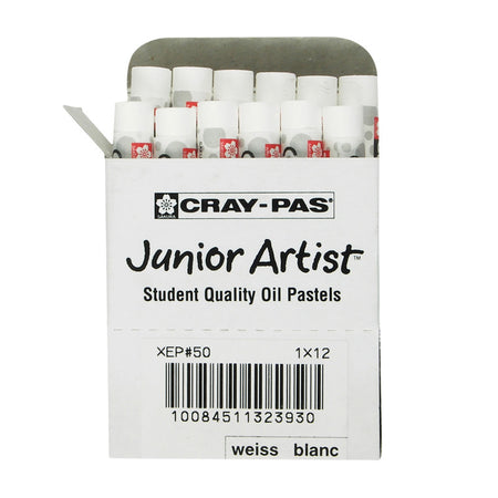 Cray-Pas Junior Artist Oil Pastels, White, 12-Pack