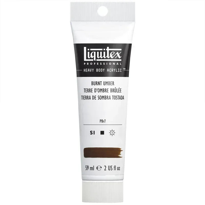 Professional Heavy Body Acrylic Paint, 59 mL Tube, Burnt Umber