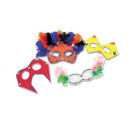 Creativity Street Foam Mask Kit, 24-Pack, Assorted Colors CKC5486