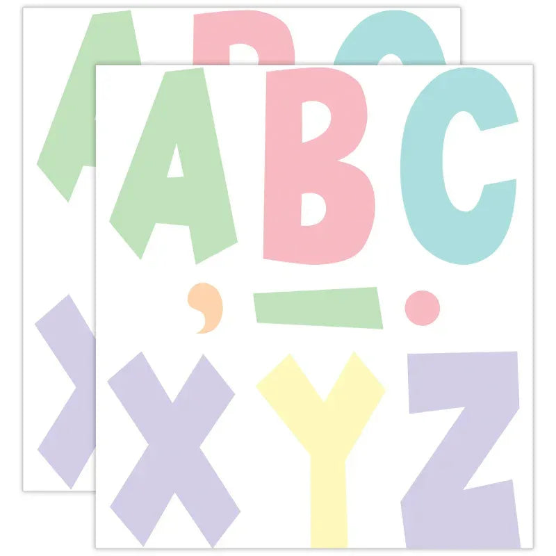 Pastel Pop 7" Fun Font Letters, 120 Per Pack, 2 Packs