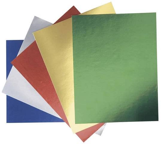 PACON METALLIC FOIL BOARD 22" X 28" SILVER 25 SHEETS