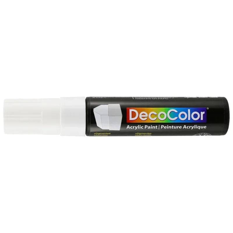 515-C DECOCOLOR ACRYLIC WEDGE WHITE CARDED