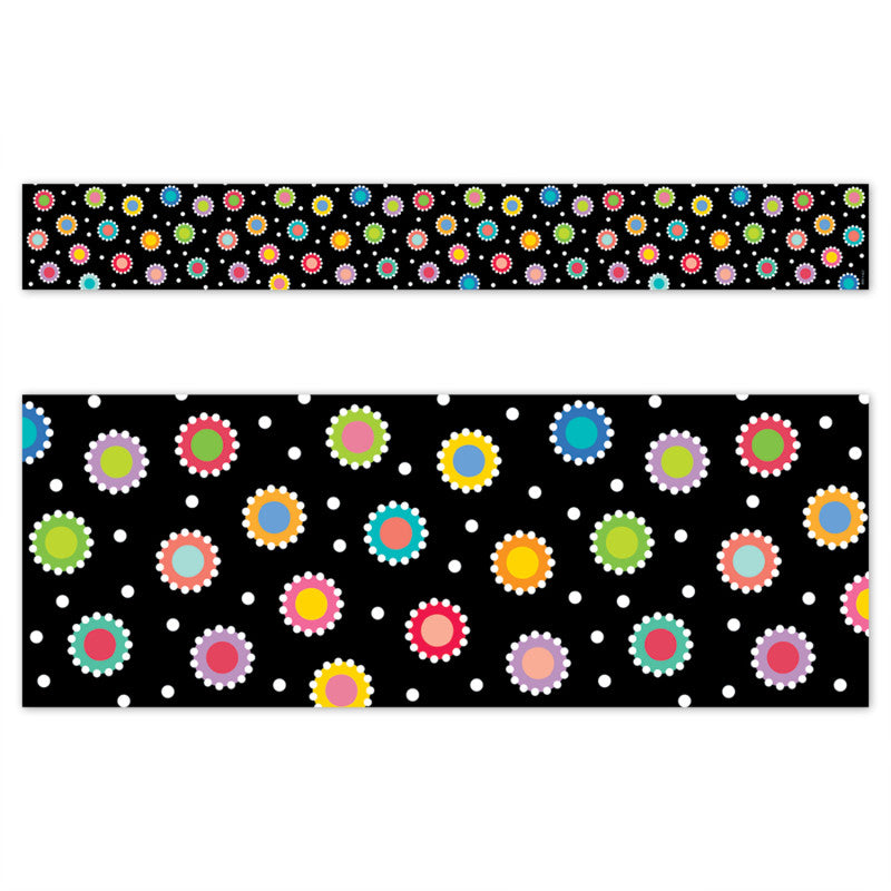 Dotted Dots on Black EZ Border