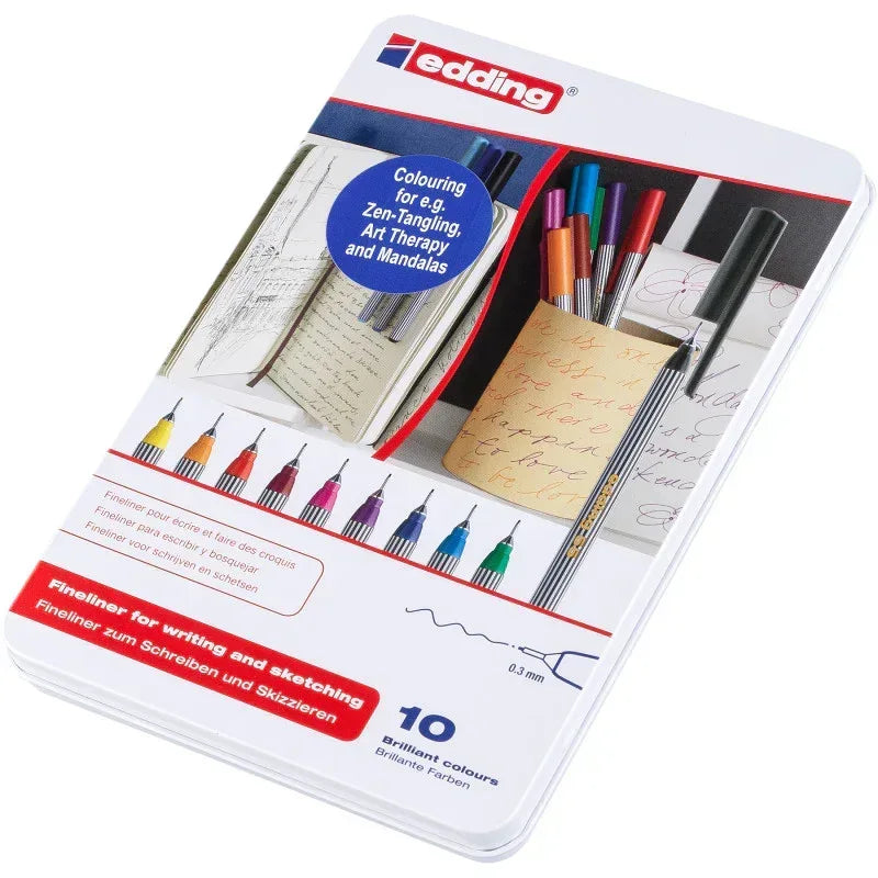 55 Series Fineliner, Assorted Colors, Set of 10