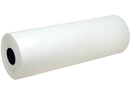 Kraft Paper Roll - White, 24" x 1000'. Wt. 40lb. Light Weight