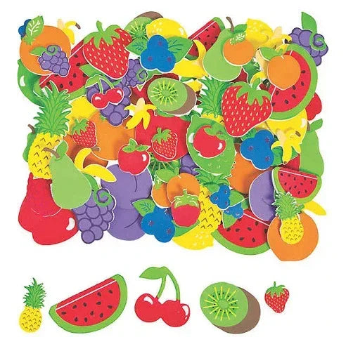 Fabulous Foam Self-Adhesive Shapes 500/pkg - Fruit Shapes