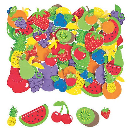Fabulous Foam Self-Adhesive Shapes 500/pkg - Fruit Shapes