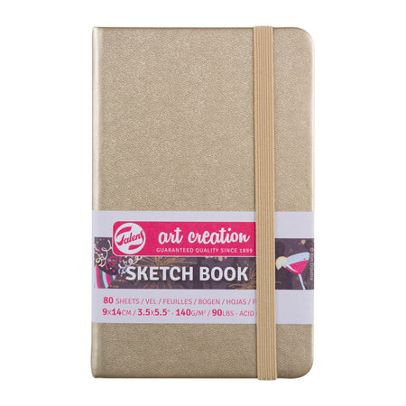 Sketchbook, 80 Sheets, 90lbs, White Gold Cover, 3.5" x 5.5" 5625caafe8c30ba309d226f9b6bcf821563321b0