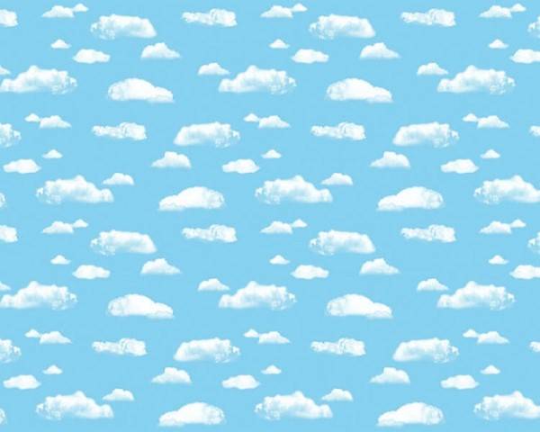 Pacon Fadeless Designs Bulletin Board Art Paper, 48" x 50-Feet, Clouds, 56465