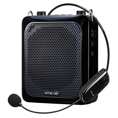 Amp-Up&trade; Personal UHF Voice Amplifier with Wireless Microphone &ndash; up to 40 Channels without Interference!
