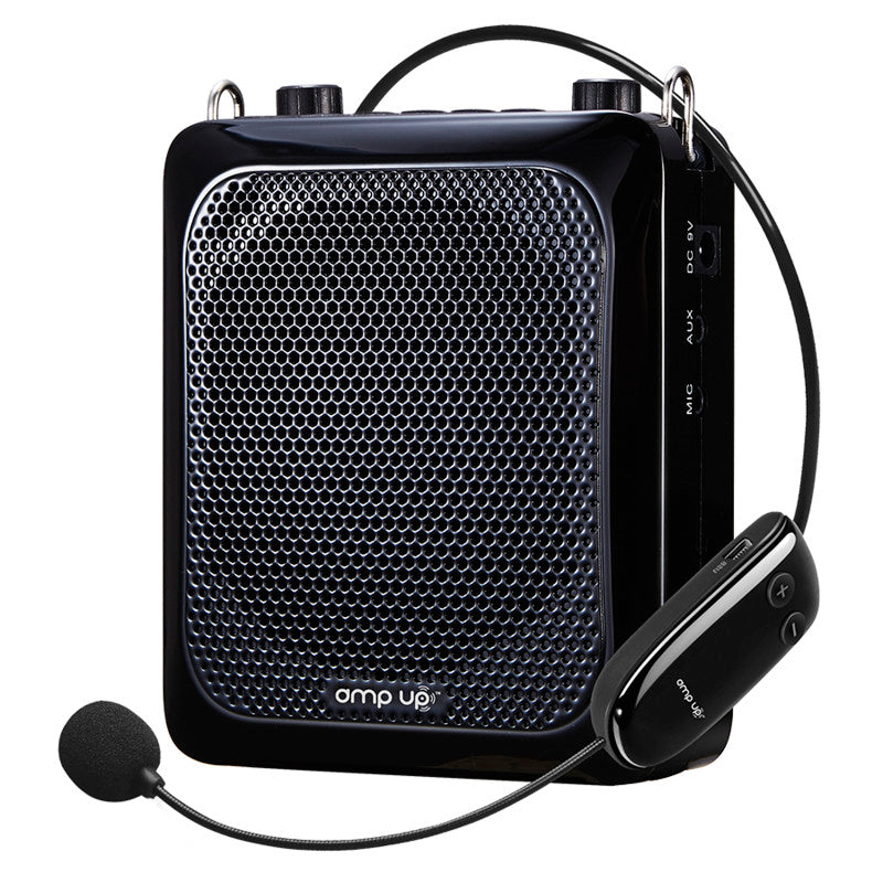 Amp-Up&trade; Personal UHF Voice Amplifier with Wireless Microphone &ndash; up to 40 Channels without Interference!