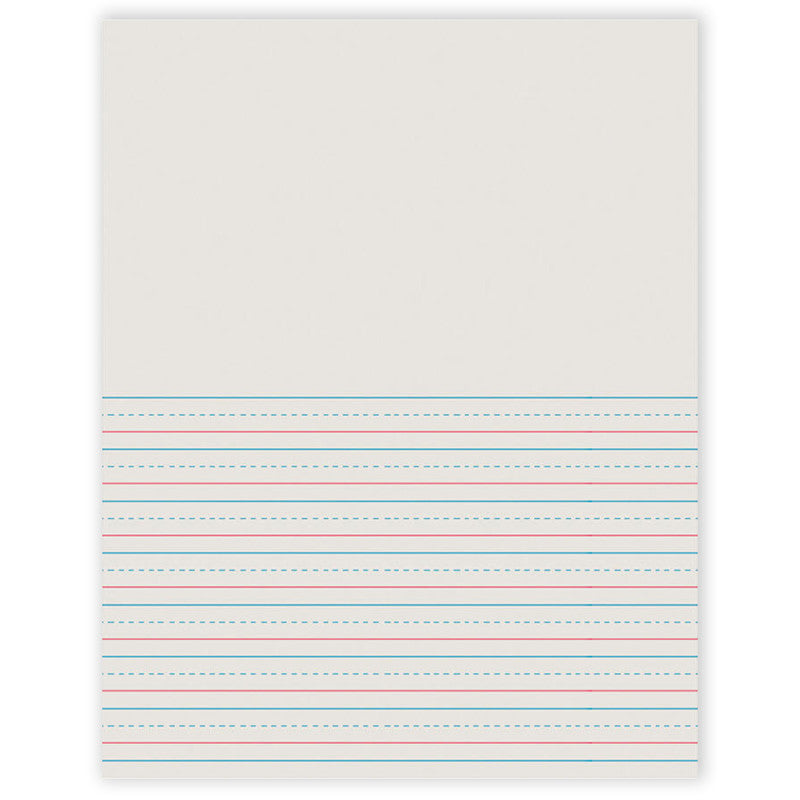 Newsprint Handwriting Paper, Picture Story, Grade 2, 1/2" x 1/4" x 1/4" Ruled Short, 8-1/2" x 11", 500 Sheets