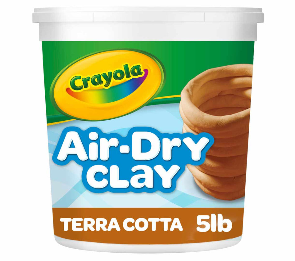 Crayola® Air-Dry Clay, 5 lb. Tub, Terra Cotta (BIN57-2004)