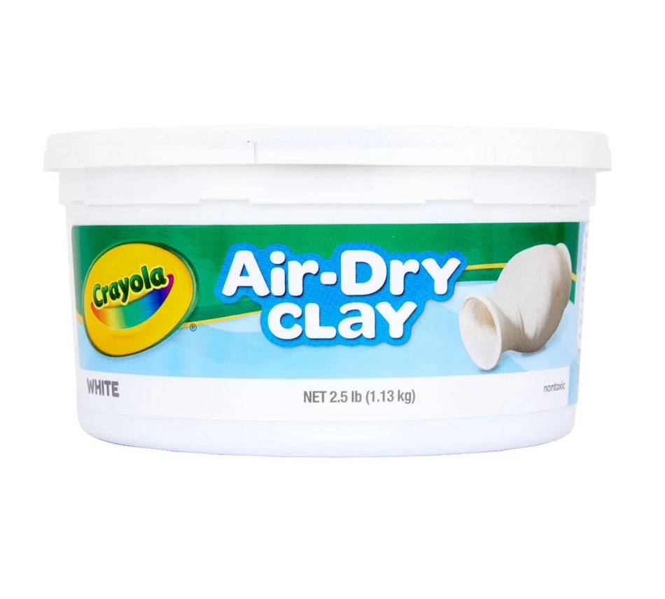 Crayola® Air-Dry Clay, 2 1/2 lbs., WHITE (BIN57-5050)