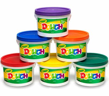 Crayola® Dough, Set of all 6 colors -3 lbs., Assorted (BIN 57-0016)