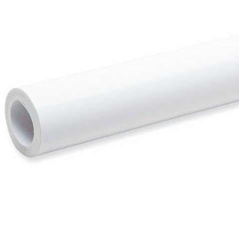 Pacon Fadeless Premium Glossy Bulletin Board Art Paper, 4-Feet by 25-Feet, Porcelain White , 57005