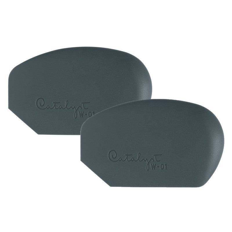 Catalyst Tool Wedge, Silicone, Mixed Media Paintbrush, Gray, Size 1, Pack of 2