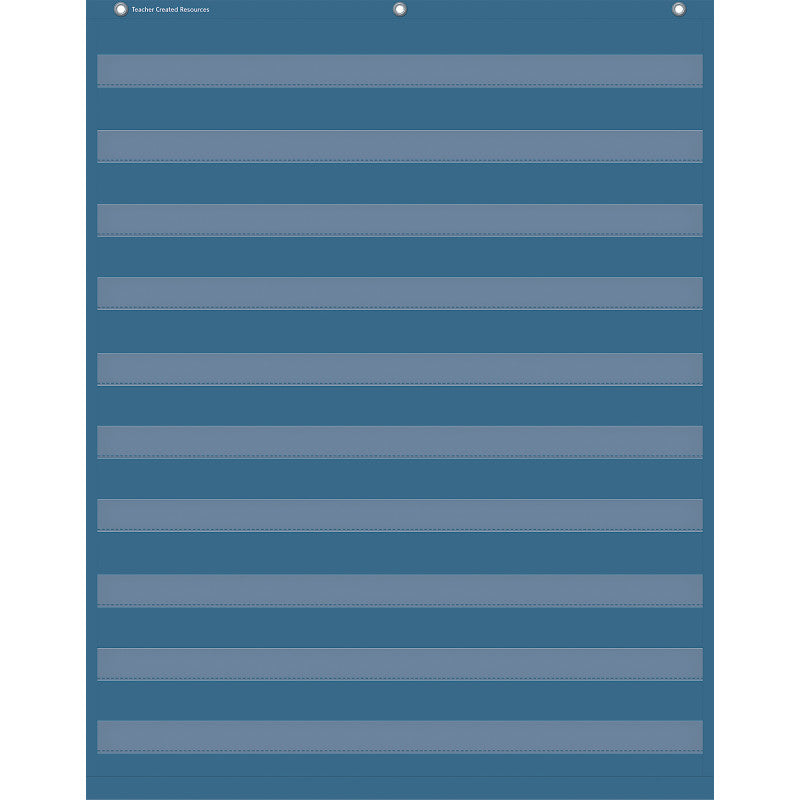 Slate Blue 10 Pocket Chart, 34" x 44"
