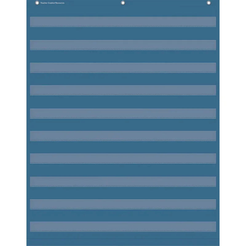 Slate Blue 10 Pocket Chart, 34" x 44"