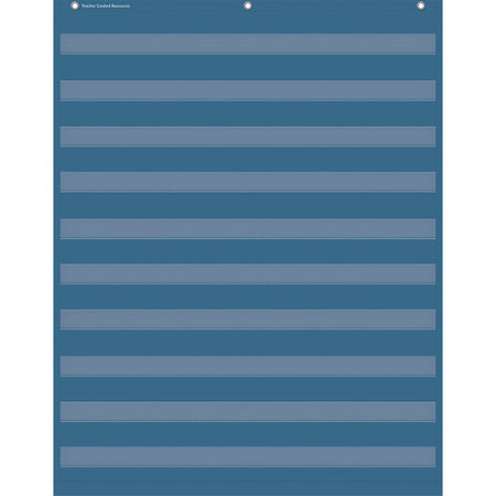 Slate Blue 10 Pocket Chart, 34" x 44"