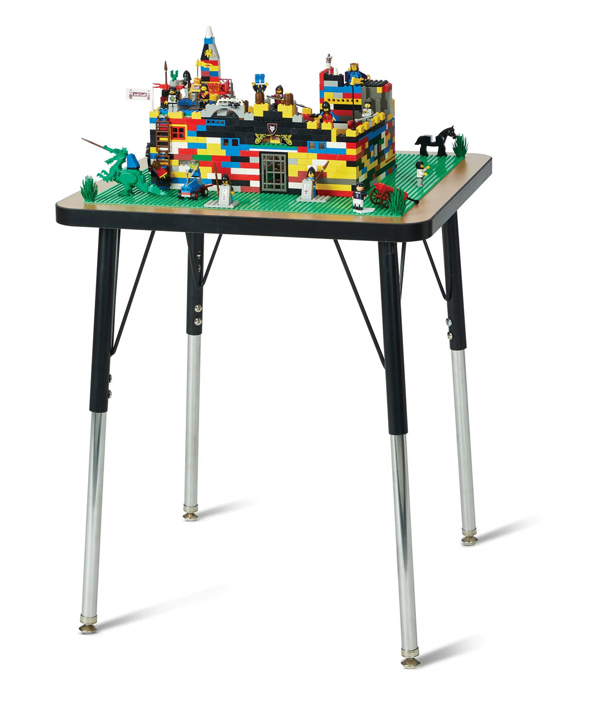 Jonti-Craft® Adjustable Building Table – Traditional Brick Compatible – 24-31"H