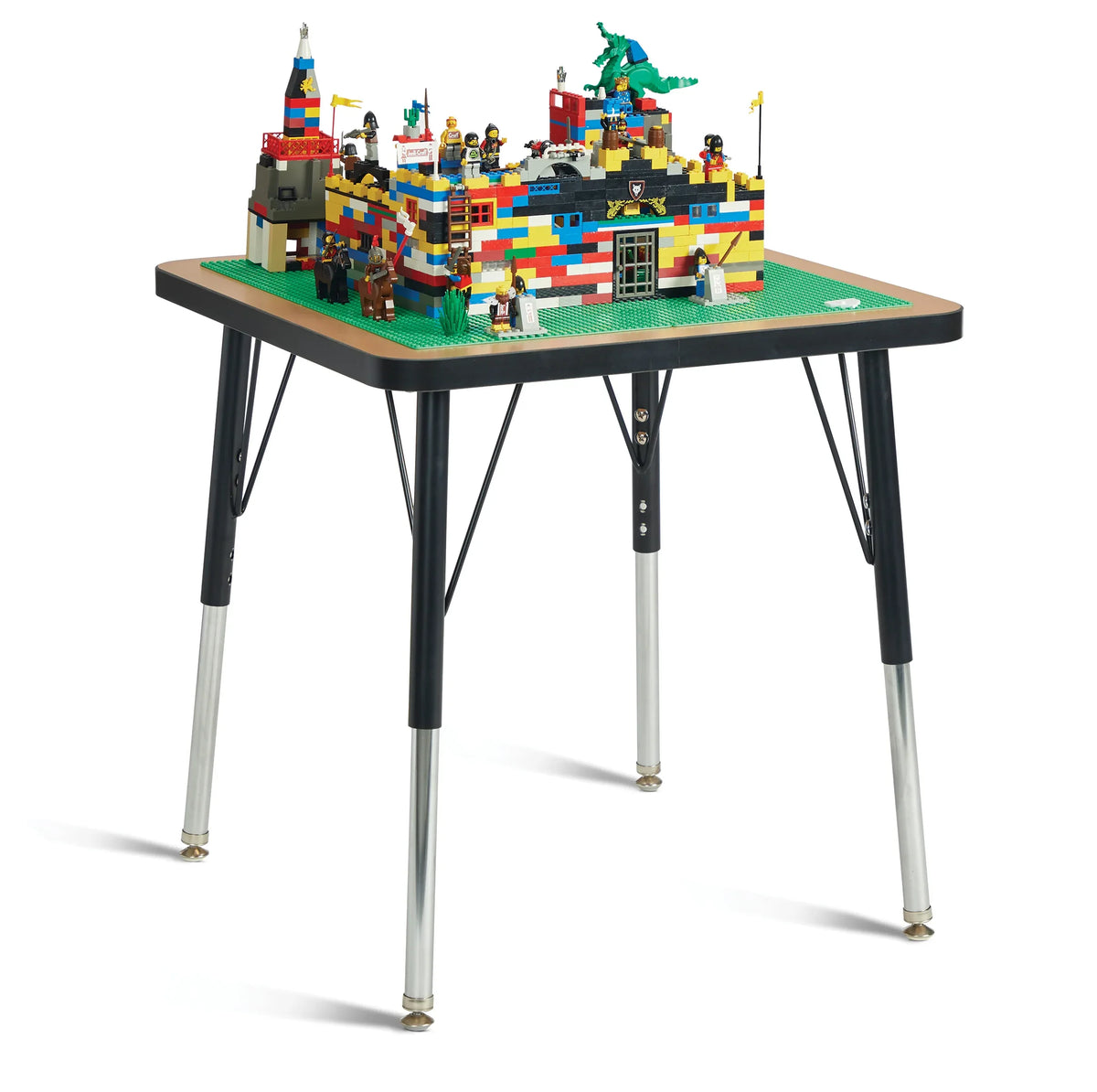 Jonti-Craft® Adjustable Building Table – Traditional Brick Compatible – 15-24"H