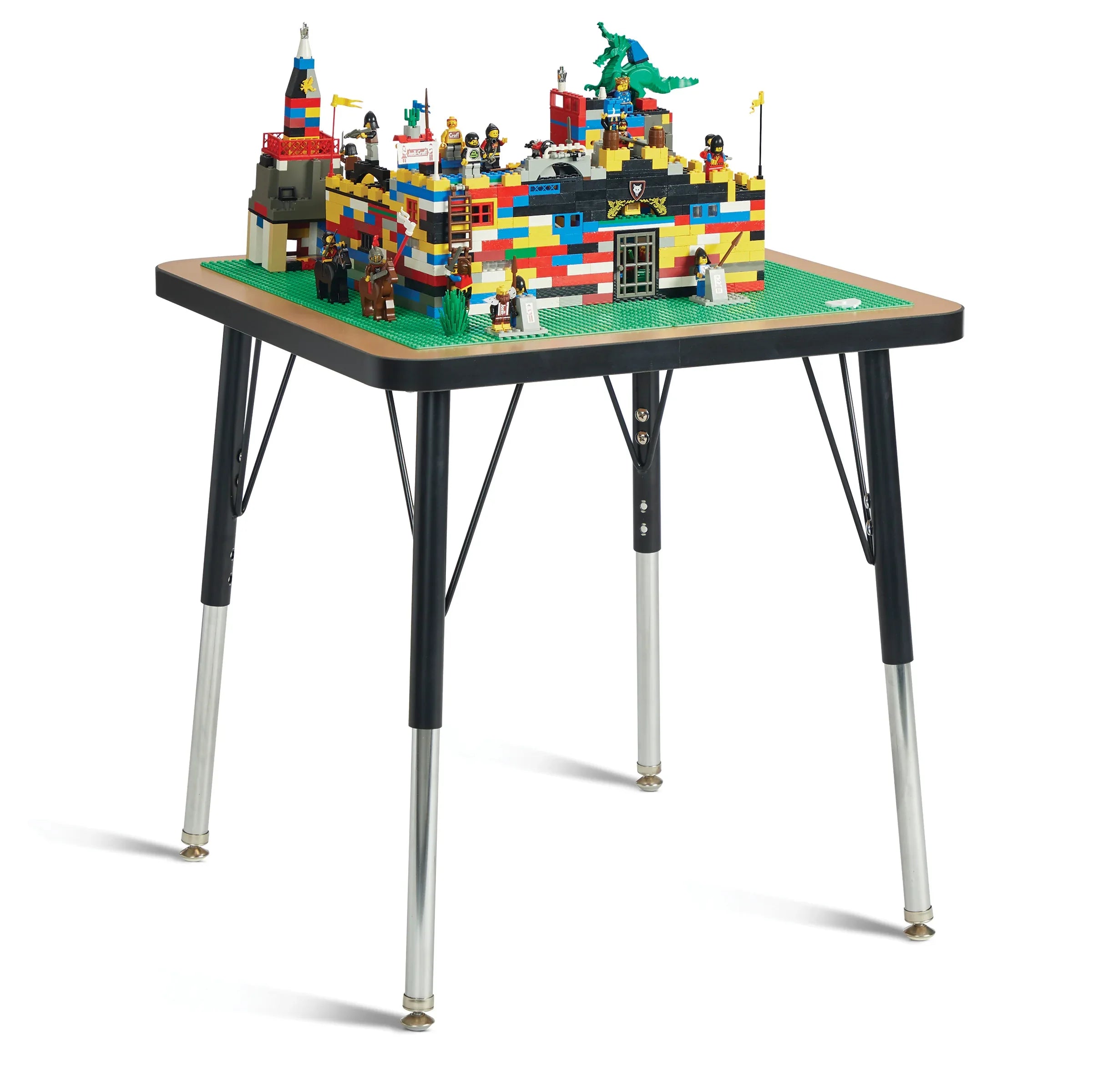Jonti-Craft® Adjustable Building Table – Traditional Brick Compatible – 15-24"H