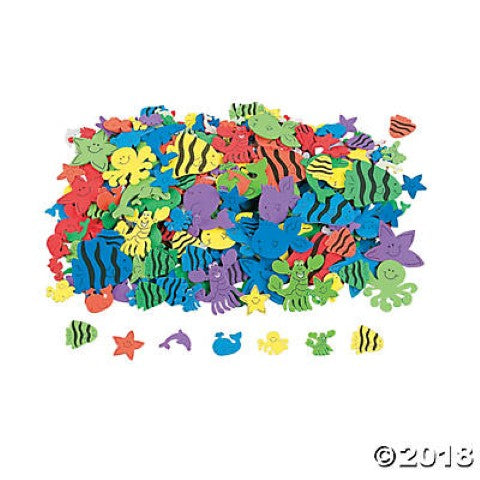Fabulous Foam Self-Adhesive Shapes 500/pkg - Under the Sea
