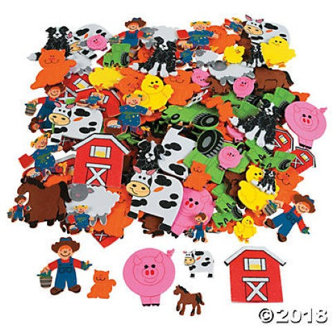 Fabulous Foam Self-Adhesive Shapes 500/pkg - Farm