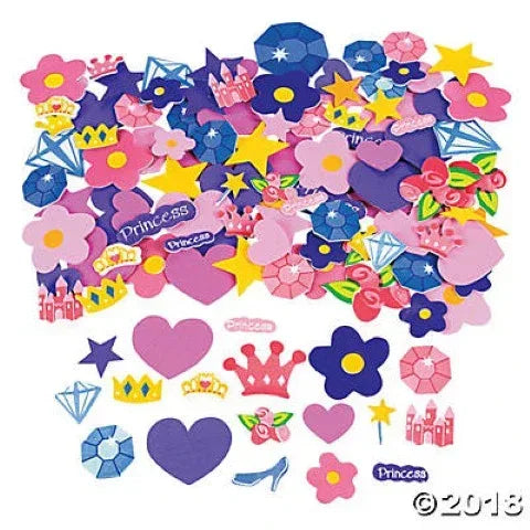 Fabulous Foam Self-Adhesive Shapes 500/pkg - Princess