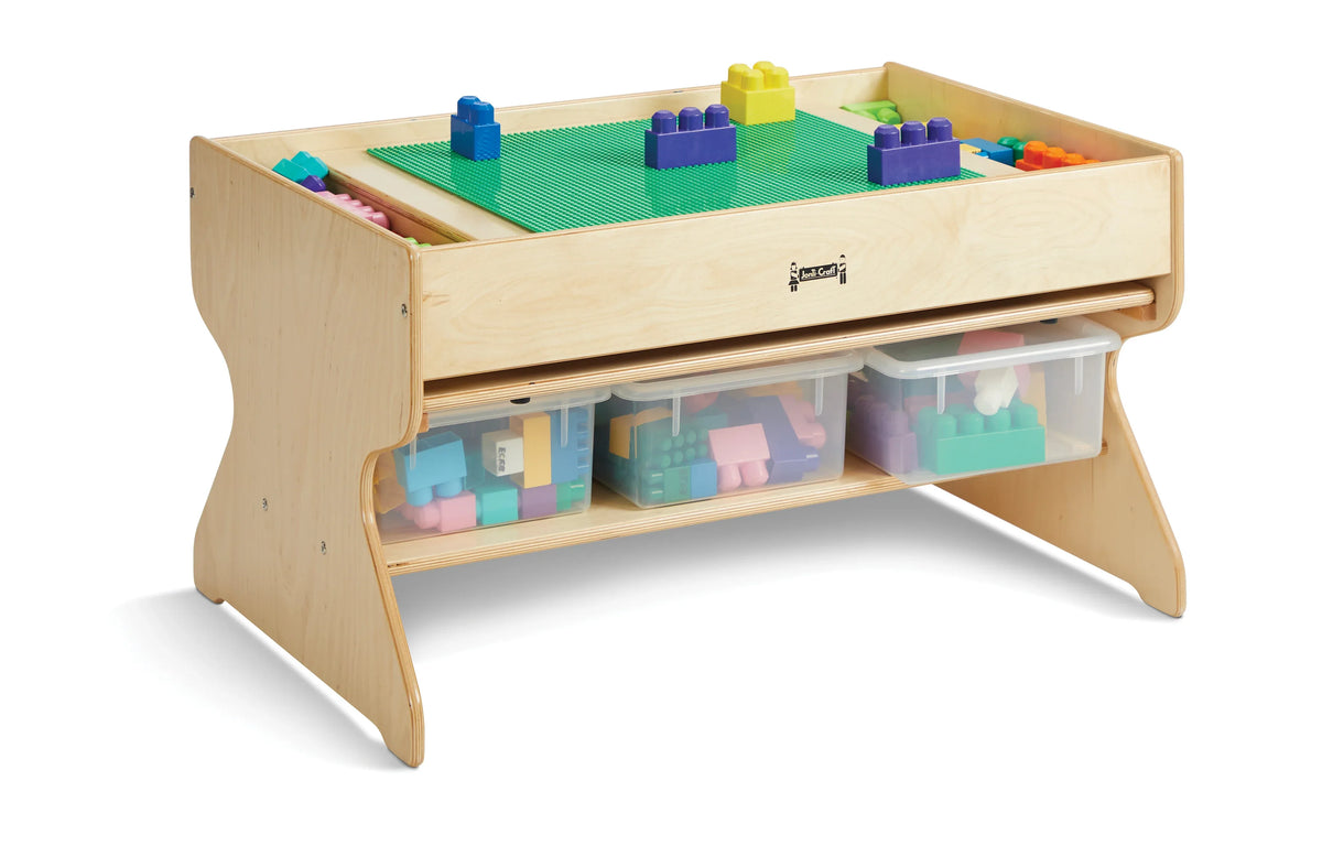 Jonti-Craft® Deluxe Building Table - Traditional Brick Compatible