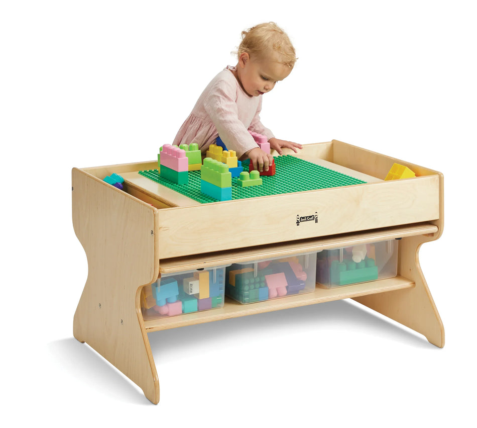 Jonti-Craft® Deluxe Building Table - Preschool Brick Compatible