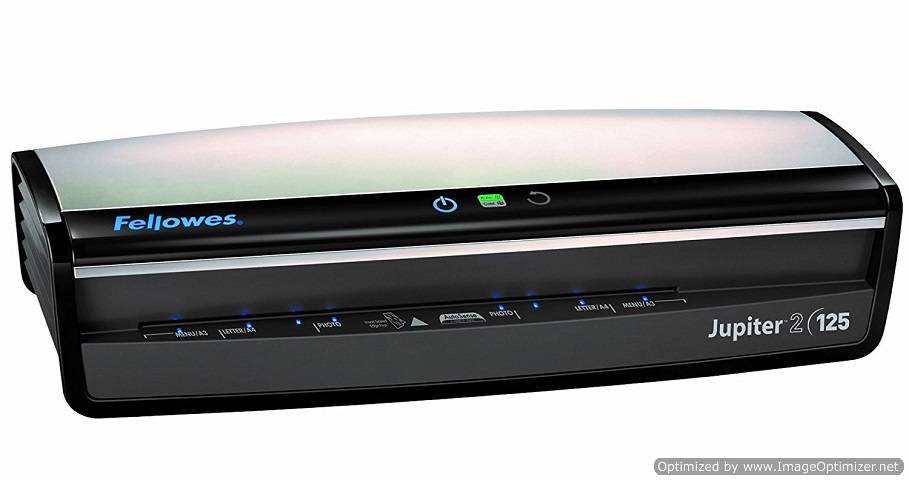 Fellowes Laminator Jupiter 2 125, Rapid 1 Minute Warm-up Laminating Machine, with Laminating Pouches Kit (5734101)