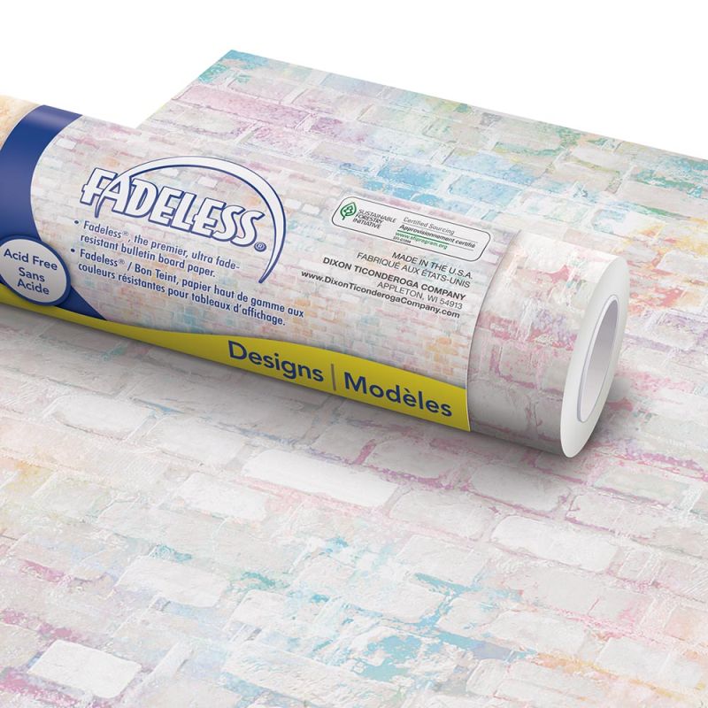 Pacon Fadeless Design Rolls Bulletin Board Art Paper, 48" x 50-Feet - Graffiti Wall - 57475