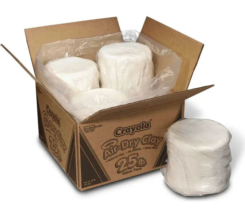 Crayola® Air-Dry Clay, White, 25 lb. Value Pack (BIN57-5001)