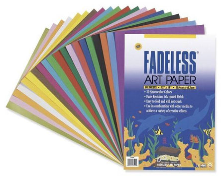 Pacon Assorted Fadeless Sheets, 18" by 24", Pack Of 60 (57510)