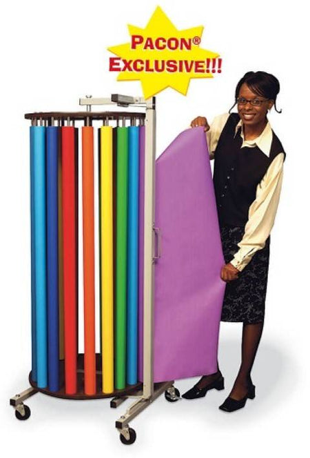 PACON® ROTARY RACK WITH 20 DOWELS FOR Fadeless rolls (57542)