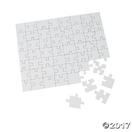 Cardboard Blank Puzzles Value Pack - 8" x 10" , 56 piece Puzzles - 24/Pkg.