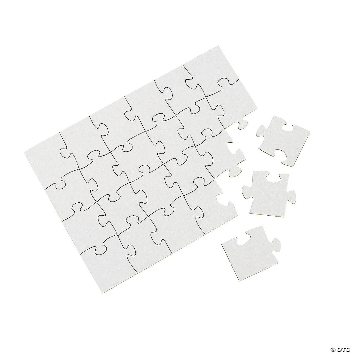 Make Your Own Cardboard Puzzle Value Pack - 5" x 7", 24 piece Puzzles - 24/Pkg.