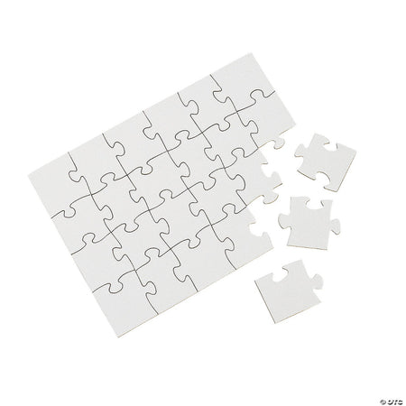 Make Your Own Cardboard Puzzle Value Pack - 5" x 7", 24 piece Puzzles - 24/Pkg.