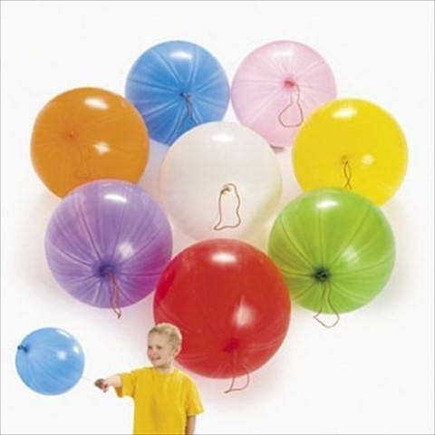 Bright Latex Punch Ball Assortment 16" - 50/pkg