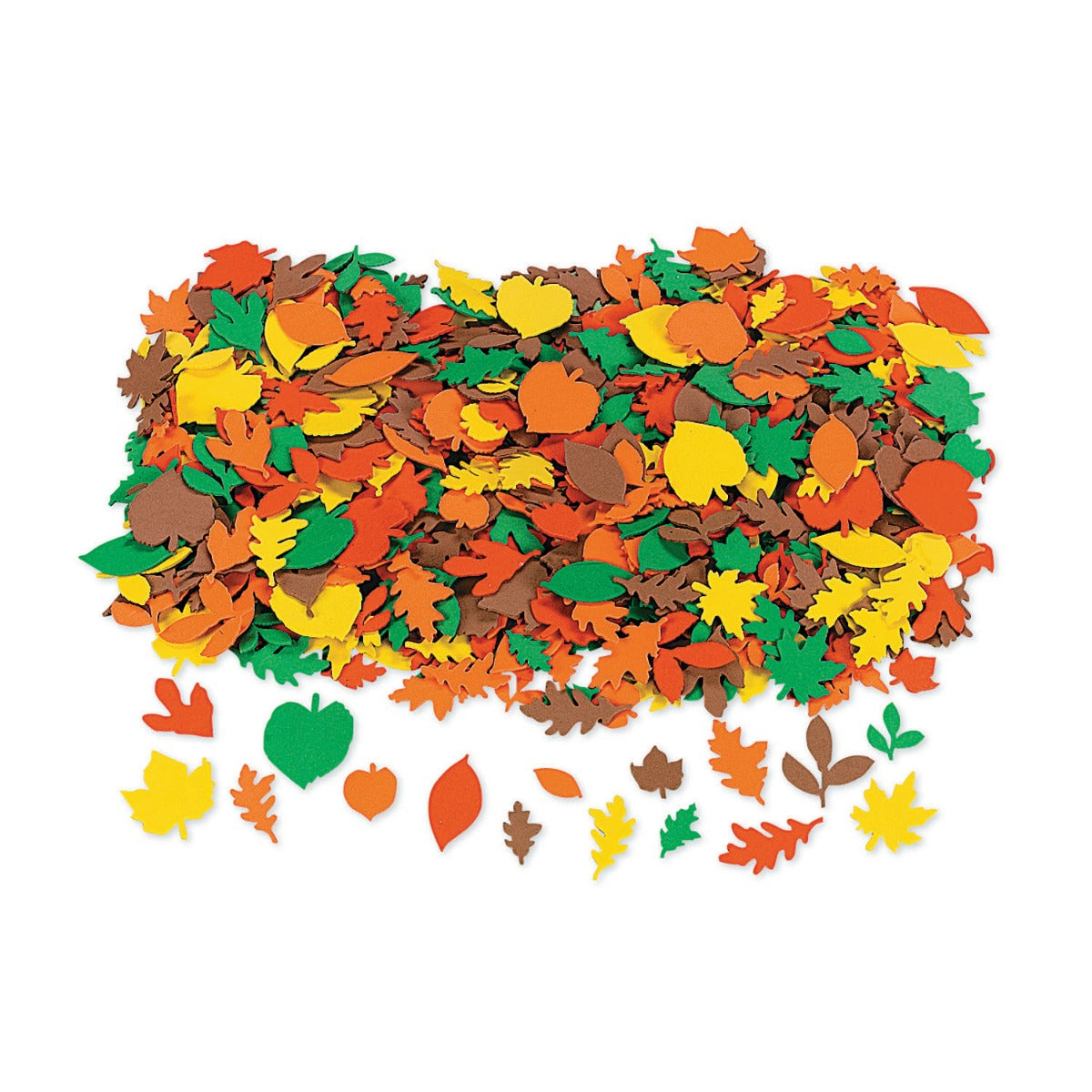 Fabulous Foam Self-Adhesive Shapes 500/pkg - Fall Leaf Stickers