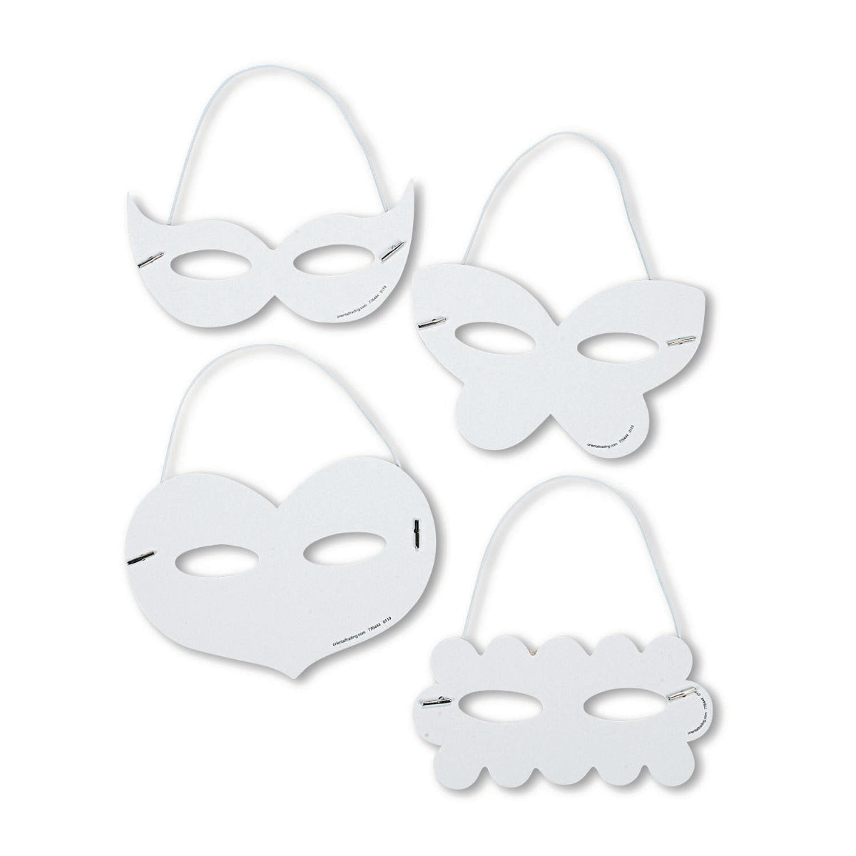 Shaped Cardboard Masks to Decorate - 24/Pkg.
