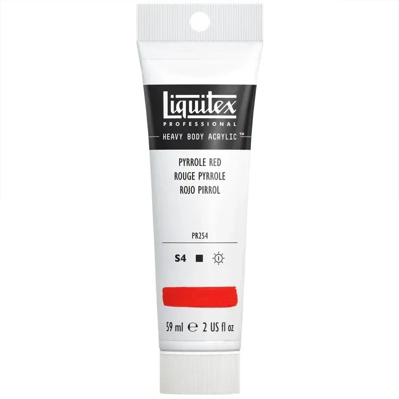 Professional Heavy Body Acrylic Paint, 59 mL Tube, Pyrrole Red
