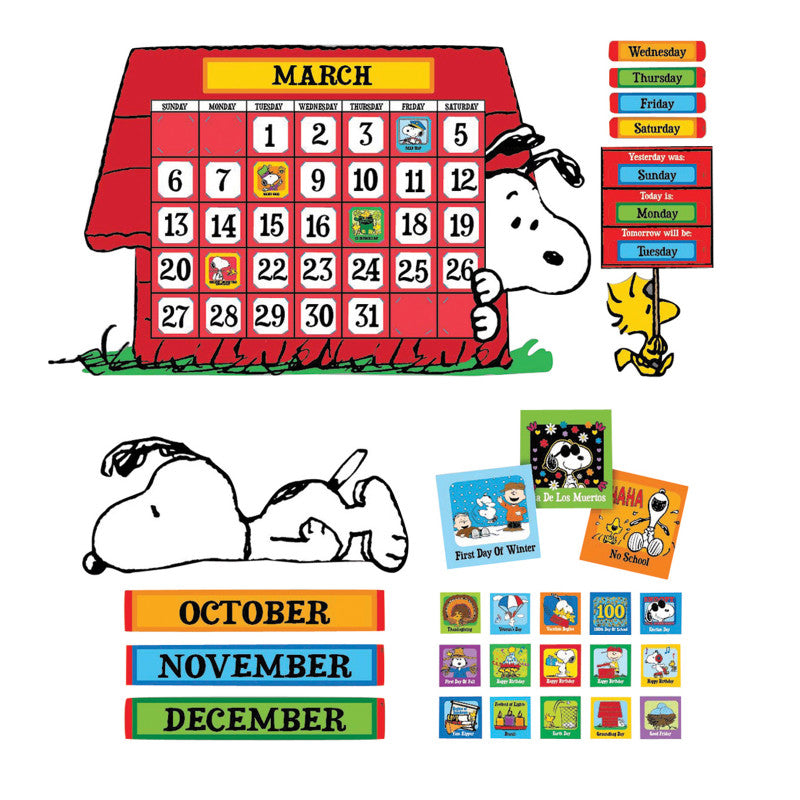 Peanuts&reg; Calendar Bulletin Board Set